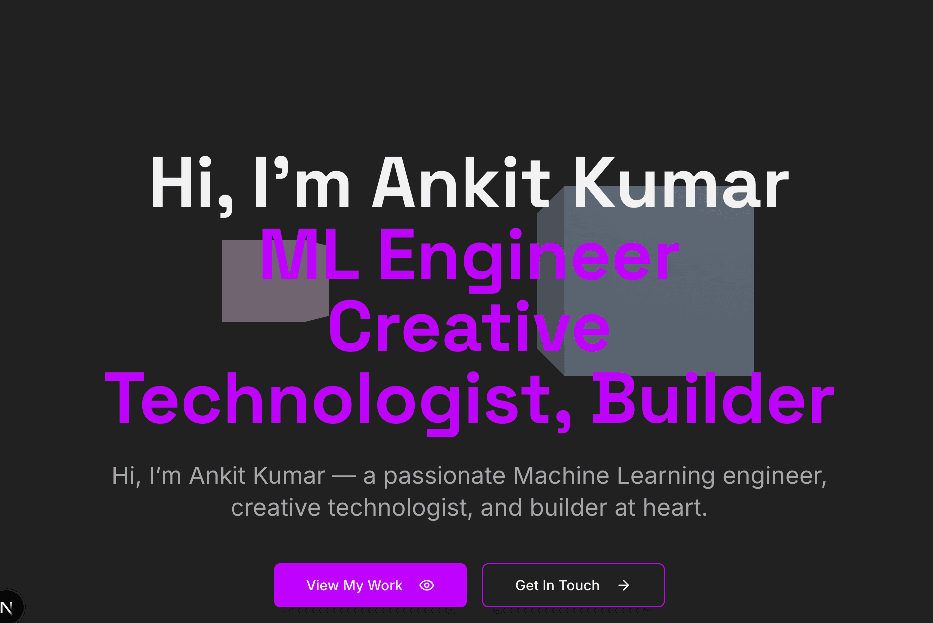 Personal Portfolio Website